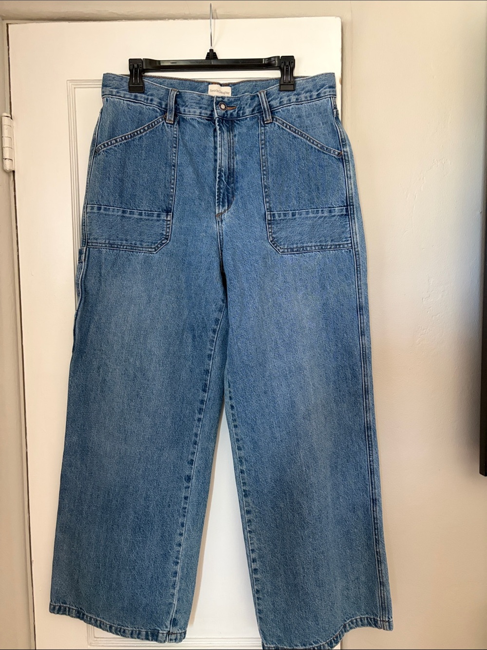 Favorite Daughter Light Blue Wide Leg Jeans